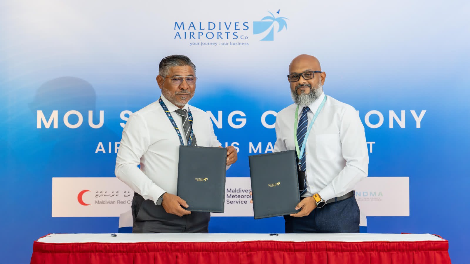 އެއާޕޯޓުގެ ކްރައިސިސް މެނޭޖްމަންޓް ވަރުގަދަކުރުމަށްޓަކައި ޤައުމީ މުހިންމު އިދާރާތަކާއެކުއެމްއޭސީއެލް އިން ފަހުމުނާމާތަކުގައި ސޮއިކޮއްފި