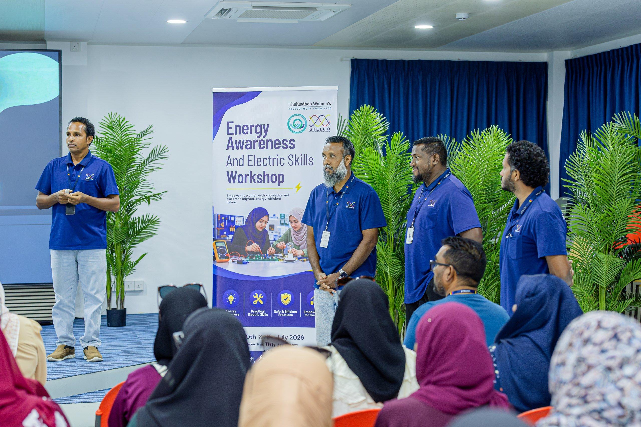 ހަކަތަ އިޤްތިޞާދުކުރުމާއި ކަރަންޓުގެ ރައްކާތެރިކަމަށް ތުލުސްދޫގައި ކަނބަލުންނަށް ސްޓެލްކޯގެ ފަރާތުން ޚާއްސަ ތަމްރީނެއް!